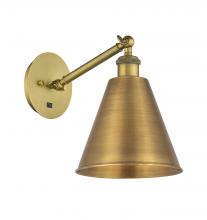 Innovations Lighting 317-1W-BB-MBC-8-BB - Berkshire - 1 Light - 8 inch - Brushed Brass - Sconce