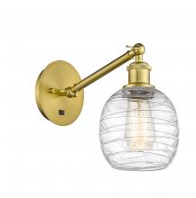 Innovations Lighting 317-1W-SG-G1013 - Belfast - 1 Light - 6 inch - Satin Gold - Sconce