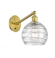 Innovations Lighting 317-1W-SG-G1213-8 - Athens Deco Swirl - 1 Light - 8 inch - Satin Gold - Sconce