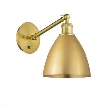 Innovations Lighting 317-1W-SG-MBD-75-SG - Bristol - 1 Light - 8 inch - Satin Gold - Sconce