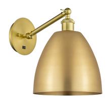  317-1W-SG-MBD-9-SG - Bristol - 1 Light - 9 inch - Satin Gold - Sconce