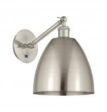 Innovations Lighting 317-1W-SN-MBD-9-SN - Bristol - 1 Light - 9 inch - Brushed Satin Nickel - Sconce