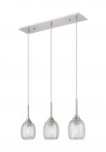 Innovations Lighting 323-3I-SN-G323-5CL - Berkshire - 3 Light - 27 inch - Brushed Satin Nickel - Cord Hung - Island Light