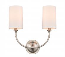 Innovations Lighting 372-2W-SN-S1 - Giselle - 2 Light - 15 inch - Brushed Satin Nickel - Sconce