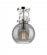 Innovations Lighting 410-1F-PN-G410-8SM - Newton Sphere - 1 Light - 8 inch - Polished Nickel - Flush Mount