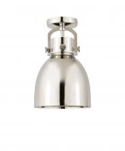 Innovations Lighting 410-1F-PN-M412-8PN - Newton Sphere - 1 Light - 8 inch - Polished Nickel - Flush Mount