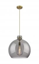 Innovations Lighting 410-1PL-BB-G410-18SM - Newton Sphere - 1 Light - 18 inch - Brushed Brass - Cord hung - Pendant