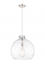  410-1PL-PN-G410-18CL - Newton Sphere - 1 Light - 18 inch - Polished Nickel - Cord hung - Pendant