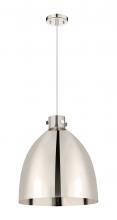 Innovations Lighting 410-1PL-PN-M412-18PN - Newton Sphere - 1 Light - 18 inch - Polished Nickel - Cord hung - Pendant