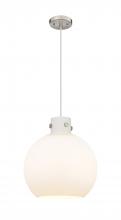 Innovations Lighting 410-1PL-SN-G410-14WH - Newton Sphere - 1 Light - 14 inch - Satin Nickel - Cord hung - Pendant