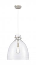 Innovations Lighting 410-1PL-SN-G412-14CL - Newton Bell - 1 Light - 14 inch - Satin Nickel - Cord hung - Pendant