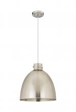 Innovations Lighting 410-1PL-SN-M412-16SN - Newton Sphere - 1 Light - 16 inch - Satin Nickel - Cord hung - Pendant