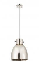 Innovations Lighting 410-1PM-PN-M412-10PN - Newton Sphere - 1 Light - 10 inch - Polished Nickel - Cord hung - Pendant