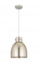 Innovations Lighting 410-1PM-SN-M412-10SN - Newton Sphere - 1 Light - 10 inch - Satin Nickel - Cord hung - Pendant