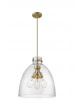 Innovations Lighting 410-3PL-BB-G412-16SDY - Newton Bell - 3 Light - 16 inch - Brushed Brass - Cord hung - Pendant