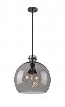  410-3PL-BK-G410-18SM - Newton Sphere - 3 Light - 18 inch - Matte Black - Cord hung - Pendant