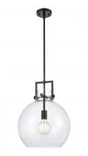 Innovations Lighting 411-1SL-BK-G410-14CL - Newton Sphere - 1 Light - 14 inch - Matte Black - Pendant