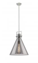 Innovations Lighting 411-1SL-SN-G411-16SM - Newton Cone - 1 Light - 16 inch - Brushed Satin Nickel - Cord hung - Pendant