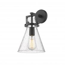 Innovations Lighting 411-1W-BK-G411-8SDY - Newton Cone - 1 Light - 8 inch - Matte Black - Sconce