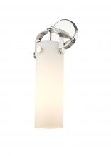  413-1W-PN-G413-1W-4WH - Pilaster - 1 Light - 4 inch Glass - Polished Nickel - Sconce