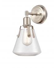 Innovations Lighting 422-1W-SN-7CL - Luna - 1 Light - 7 inch - Satin Nickel - Bath Vanity Light