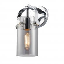  423-1W-PC-G423-7SM - Pilaster II Cylinder - 1 Light - 7 inch Long Glass - Polished Chrome - Sconce