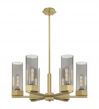 Innovations Lighting 427-6CR-BB-G427-14SM - Claverack - 6 Light - 28 inch - Brushed Brass - Chandelier