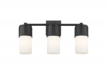 Innovations Lighting 428-3W-BK-G428-7WH - Bolivar - 3 Light - 21 inch - Matte Black - Bath Vanity Light