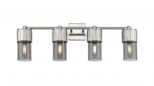 Innovations Lighting 428-4W-SN-G428-7SM - Bolivar - 4 Light - 31 inch - Satin Nickel - Bath Vanity Light