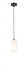 Innovations Lighting 434-1S-BK-G434-7WH - Crown Point - 1 Light - 5 inch - Matte Black - Pendant