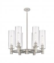  434-6CR-SN-G434-12SDY - Crown Point - 6 Light - 24 inch - Satin Nickel - Chandelier