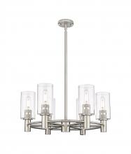  434-6CR-SN-G434-7CL - Crown Point - 6 Light - 24 inch - Satin Nickel - Chandelier