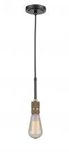 Innovations Lighting 444-1P-BAB-BB-60-A - Ellis - 1 Light - 3 inch - Black Antique Brass - Cord hung - Mini Pendant