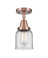 Innovations Lighting 447-1C-AC-G52 - Bell - 1 Light - 5 inch - Antique Copper - Flush Mount