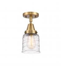 Innovations Lighting 447-1C-BB-G513 - Bell - 1 Light - 5 inch - Brushed Brass - Flush Mount