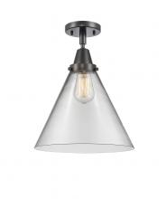 Innovations Lighting 447-1C-BK-G42-L - Cone - 1 Light - 12 inch - Matte Black - Flush Mount