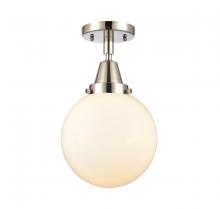 Innovations Lighting 447-1C-PN-G201-8 - Beacon - 1 Light - 8 inch - Polished Nickel - Flush Mount