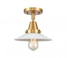 Innovations Lighting 447-1C-SG-G1 - Halophane - 1 Light - 9 inch - Satin Gold - Flush Mount