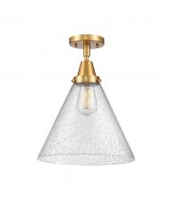 Innovations Lighting 447-1C-SG-G44-L - Cone - 1 Light - 12 inch - Satin Gold - Flush Mount