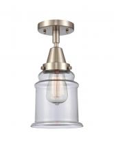 Innovations Lighting 447-1C-SN-G182 - Canton - 1 Light - 6 inch - Brushed Satin Nickel - Flush Mount