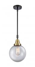 Innovations Lighting 447-1S-BAB-G202-8 - Beacon - 1 Light - 8 inch - Black Antique Brass - Mini Pendant