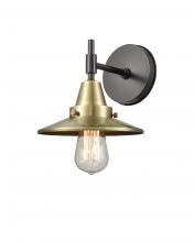 Innovations Lighting 447-1W-BAB-M4-AB - Railroad - 1 Light - 8 inch - Black Antique Brass - Sconce