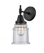 Innovations Lighting 447-1W-BK-G184 - Canton - 1 Light - 6 inch - Matte Black - Sconce