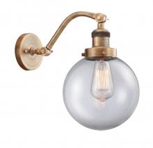 Innovations Lighting 515-1W-BB-G202-8 - Beacon - 1 Light - 8 inch - Brushed Brass - Sconce