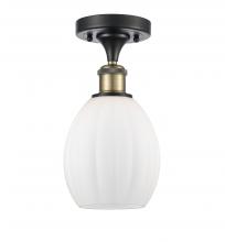 Innovations Lighting 516-1C-BAB-G81-LED - Eaton - 1 Light - 6 inch - Black Antique Brass - Semi-Flush Mount