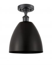 Innovations Lighting 516-1C-BK-MBD-9-BK - Bristol - 1 Light - 9 inch - Matte Black - Semi-Flush Mount