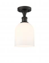 Innovations Lighting 516-1C-OB-G558-6GWH - Bella - 1 Light - 6 inch - Oil Rubbed Bronze - Semi-Flush Mount