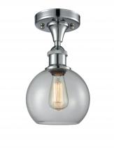 Innovations Lighting 516-1C-PC-G122C-8CL - Athens - 1 Light - 8 inch - Polished Chrome - Semi-Flush Mount