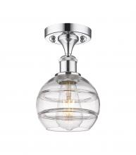 Innovations Lighting 516-1C-PC-G556-6CL - Rochester - 1 Light - 6 inch - Polished Chrome - Semi-Flush Mount