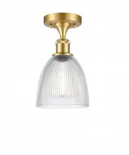 Innovations Lighting 516-1C-SG-G382 - Castile - 1 Light - 6 inch - Satin Gold - Semi-Flush Mount